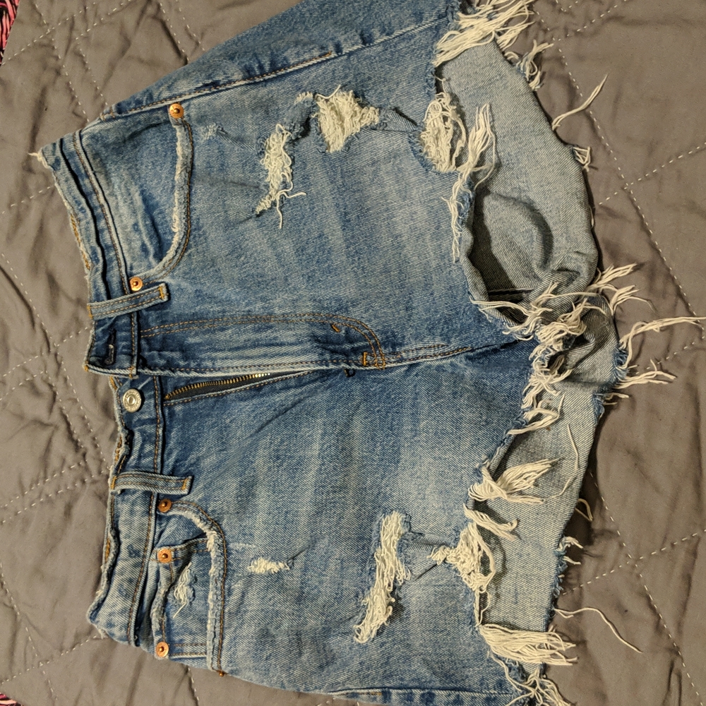 Abercrombie high rise mom short, curve love- 27